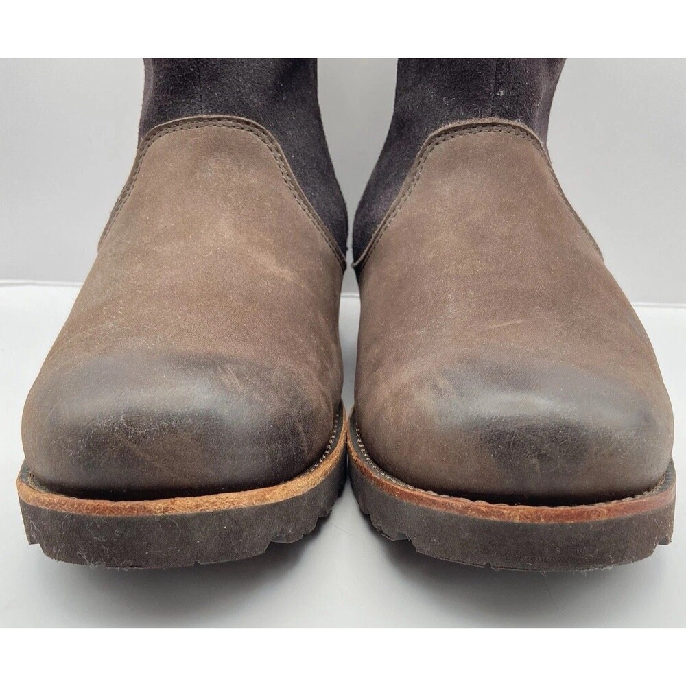 UGG Hendren TL Waterproof Boots Mens 8 Sheepskin Lined Ankle Brown - Picture 10 of 16